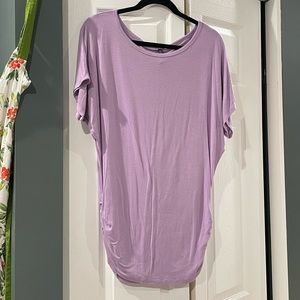 lavender blouse